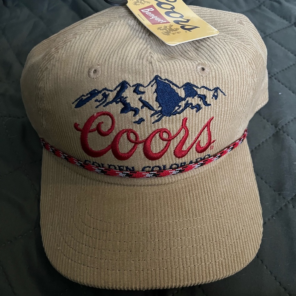 Coors Banquet Vintage Style Embroidered Hat Men’s Adjustable NWT